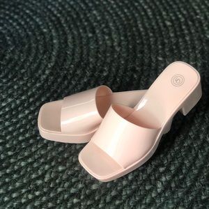 Brand new jelly mule sandals